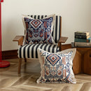 Axyaa Vintage Moroccan Ruffle Print Cushion Cover 45x45cm for Sofa