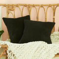 Axyaa Corduroy Fuzzy 18x18 Inch Cushion Cover for Sofa, Ultra Soft Home Decor Pillowcase