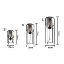 Axyaa Glass Table Lamp: Modern Creative Decoration LED Bedside Light Fixtures