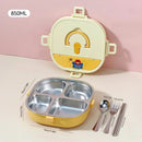 Axyaa Stainless Steel Bento Lunch Box Set with 4 Compartments