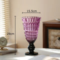 Axyaa Relief Glass Vase: Elegant Hydroponic Plant Pot for Stylish Floral Arrangements