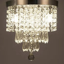 Axyaa Modern Crystal LED Pendant Chandelier Ceiling Lamp for Living Dining Room