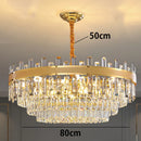 Axyaa Luxury Crystal Chandelier Pendant Light for Living Room and Bedroom