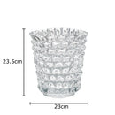 Axyaa Transparent Glass Vase Modern Desk Decoration For Flowers Arrangement