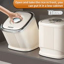 Axyaa Rice Box Grain Dispenser Rotating Kitchen Storage Container