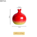 Pomegranate Ceramic Vase by Axyaa - Artful Flower Arrangement Vessels