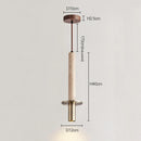 Axyaa Nordic Minimalist Black Long Line Pendant Lamp