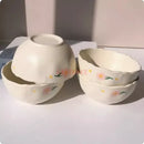 Axyaa Ceramic Breakfast Rice Bowls - Set of 4