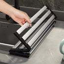 Axyaa Stainless Steel Foldable Kitchen Sink Dish Drainer and Storage Rack