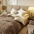 Axyaa Plush Winter Duvet Cover - Double-sided Fleece Comfort, Warmth, Softness