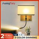 Axyaa LED Wall Lamp Modern Simple Bedroom Home Decor Scones Fixtures E27