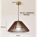 Axyaa Walnut Wood Chandelier Pendant Light for Bedroom & Dining Room