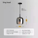 Axyaa Glass Ball Luminaire Pendant Light - Minimalist Nordic Design for Living Room