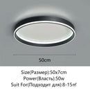 Axyaa LED Ceiling Light: Circular Remote Control Chandelier for Bedroom, Living Room, Kitchen