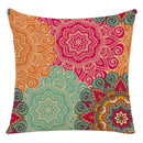 Axyaa Mandala Print Flax Pillowcase 45*45cm - National Wind Home Decor