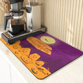 Axyaa Pumpkin Printing Silicone Coasters for Halloween Style Kitchen Décor