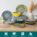 Axyaa Porcelain Dinner Plates Set for 6