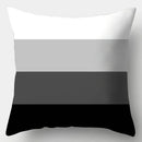 Axyaa Black White Modern Cushion Cover 45x45cm Polyester Decorative Pillow Case