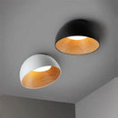 Axyaa Wood Grain Personality LED Ceiling Light for Bedroom, Living Room, Study