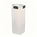 Axyaa Clear Bread Box: Rectangular Container with Lid for Freshness