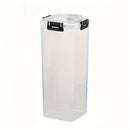 Axyaa Clear Bread Box: Rectangular Container with Lid for Freshness