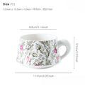 Axyaa French Medieval Ceramic Coffee Cup & Saucer Set