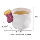Axyaa Ceramic Fruit Plant Handle Mug - Cute Home Drinking Cup
