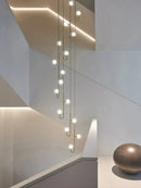 Axyaa Round Glass Pendant Lamp: Luxury Nordic Lighting Fixture for Restaurant, Bar, Bedroom