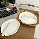 Axyaa 8 inch Bowknot Ceramic Plate - Cute Korean Dishes for Dessert, Salad & More