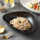 Axyaa Circular Triangle Ceramic Bowl Set for Molecular Cuisine, Salad, Dessert, and Soup