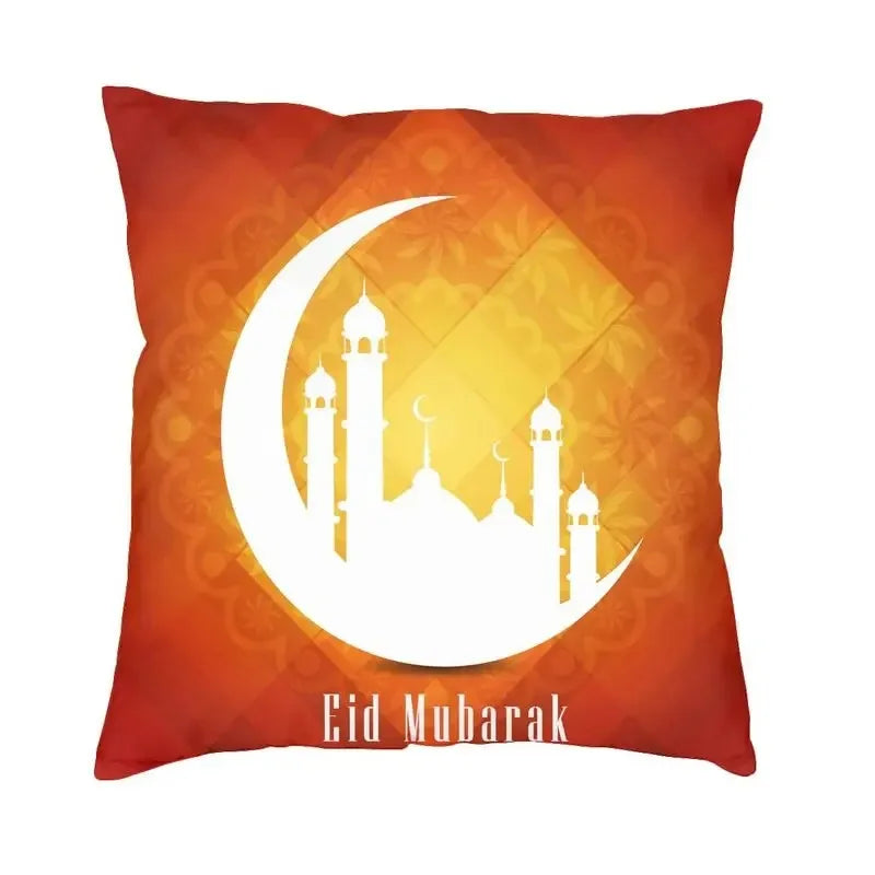 Eid Mubarak Ramadan Pillow Cases for Islamic Home Decor by Axyaa