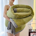 Axyaa Double Layer Fleece Blanket: Soft & Cozy Bedspread for Winter
