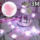 Axya Heart LED String Lights Pink Purple