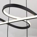 Axyaa Nordic Glass LED Pendant Lights for Living Dining Bedroom, Long Strip Chandelier Luminaires