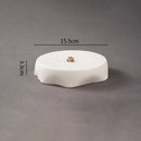 Axyaa Irregular Solid Color Ceramic Dinner Plate - Restaurant Tableware