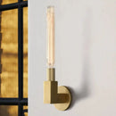 Axyaa Double Heads Copper Wall Led Lights - North America Style Glass Stair Bedroom Lamps