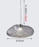 Axyaa Modern Glass Pendant Light for Elegant Ambiance