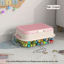 Axyaa Lego Toy Storage Case: Stackable Bins with Adjustable Containers