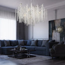 Axyaa Crystal Chandelier: Elegant French Branch Lamp for Modern Luxury Living