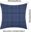 Axyaa Navy Blue Outdoor Waterproof Pillow Covers - Set of 4