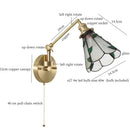 Axyaa Vintage Glass LED Wall Lights - Rotate Wandlamp