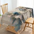Axyaa Waterproof Rectangular Tablecloth for Party Decor and Dining Tables