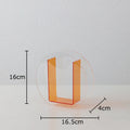 Acrylic Round Vase by Axyaa: Transparent Geometric Plant Pots for Stylish Room Decor