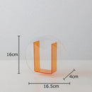 Acrylic Round Vase by Axyaa: Transparent Geometric Plant Pots for Stylish Room Decor