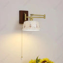 Axyaa Ceramic Rocker Wall Lamp LED New Retro Bedroom Decor Lighting