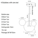 Axyaa Cute Ball Chandelier: Creative Spherical Pendant Light for Bedroom, Restaurant, and Shop.