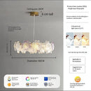 Axyaa Luxury Glass Crystal Chandelier for Living Room, Bedroom, and Study