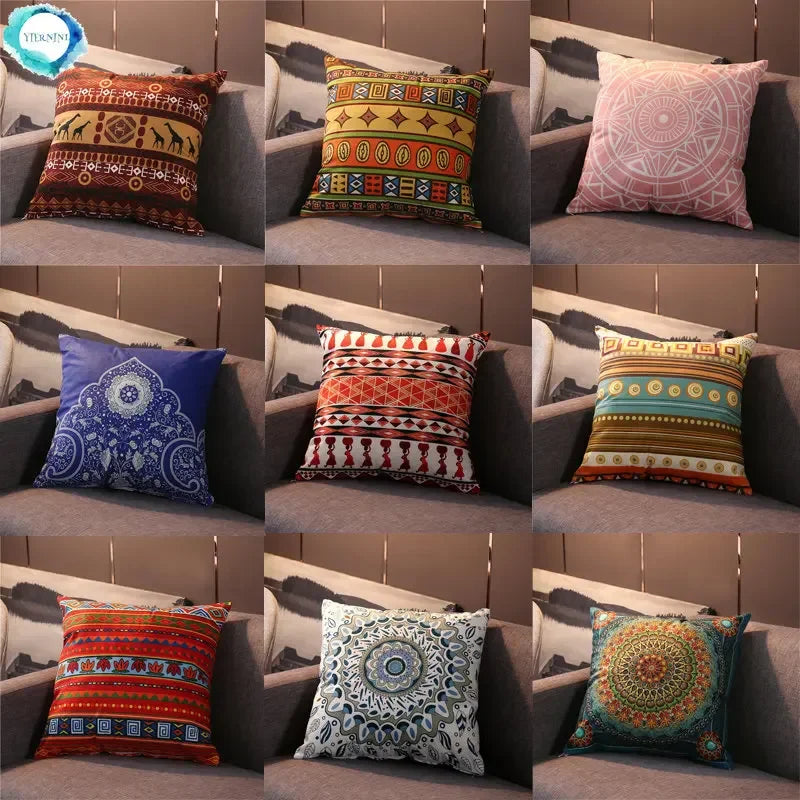 Axyaa Vintage Turkish Bohemia Pillowcase Cover Ethnic Persian Pattern