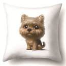 Axyaa Dog Puppy Print Pillow Cover Cushion - 45X45CM Home Decor