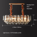 Luxury Clear Gray Crystal Ceiling Pendant Lamp by Axyaa